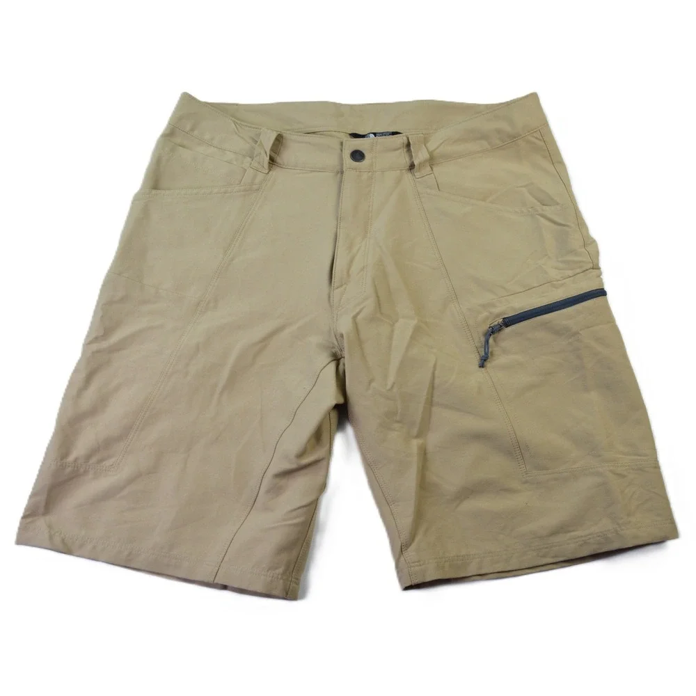 The North Face Mens Paramount Peak II Hiking Shorts Khaki Tan Size 34 Regular